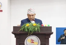 सदनमा परराष्ट्रमन्त्री खनालले भारत भ्रमणबारे जानकारी गराउँदा हर्क साम्पाङको अवरोध